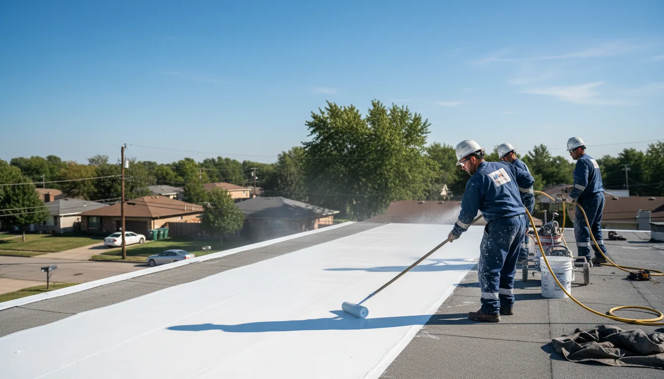 Commercial roof coating in Henryetta, OK near me